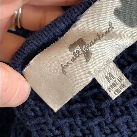 7 for All Mankind Knit Cutout Sweater - Picture 4 of 5